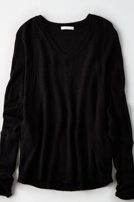 American Eagle Outfitters Don't Ask Why Skinny Sleeve Boxy Sweater