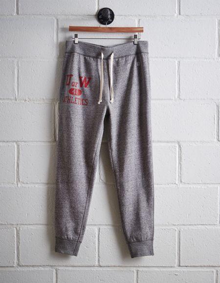Tailgate Men's Wisconsin Slim Fleece Sweatpant