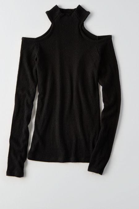 American Eagle Outfitters Don't Ask Why Cold Shoulder Sweater