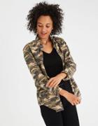 American Eagle Outfitters Ae Oversized Camo Shirt Jacket