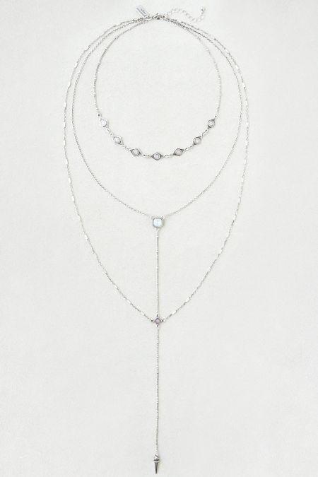 American Eagle Outfitters Ae Rose Quartz Layered Y-necklace