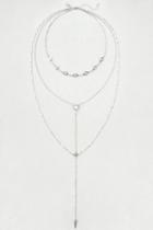 American Eagle Outfitters Ae Rose Quartz Layered Y-necklace