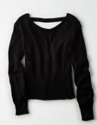 American Eagle Outfitters Don't Ask Why V-back Cropped Sweater