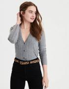 American Eagle Outfitters Ae Cropped Cardigan Sweater