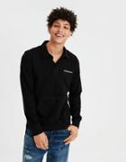 American Eagle Outfitters Ae Long Sleeve Rugby Polo