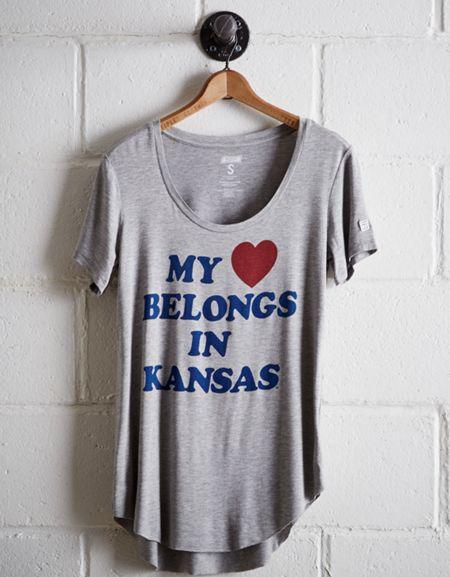 Tailgate Women's Kansas Scoop Neck Tee