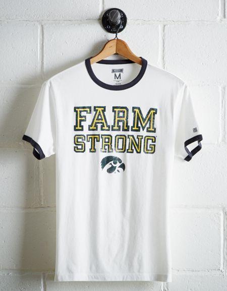Tailgate Men's Iowa Farm Strong Ringer T-shirt