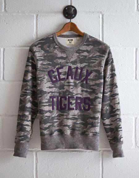 Tailgate Men's Lsu Camo Sweatshirt