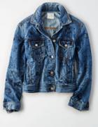 American Eagle Outfitters Ae Ltd. Edition 40th Anniv. Doodled Denim Jacket