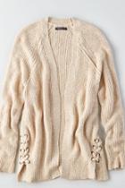 American Eagle Outfitters Ae Side-lace Cardigan