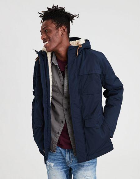 American Eagle Outfitters Ae Sherpa Lined Parka
