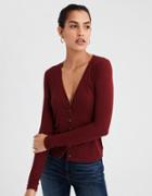 American Eagle Outfitters Ae Long Sleeve Button-through T-shirt
