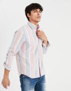 American Eagle Outfitters Ae Seriously Soft Oxford Button Down Shirt