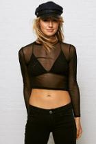American Eagle Outfitters Don't Ask Why Mesh Crop Top