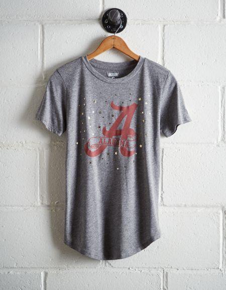 Tailgate Women's Alabama Reflective Stars T-shirt