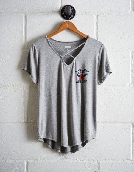 Tailgate Women's Auburn Cage Front Tee