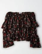 American Eagle Outfitters Don't Ask Why Crepe Bell Sleeve Top