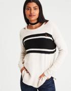 American Eagle Outfitters Ae Destroyed Cutout-collar Sweater