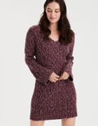 American Eagle Outfitters Ae Cable V-neck Sweater Dress