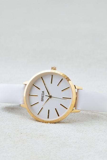 American Eagle Outfitters Breda Joule Gold & White Watch
