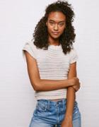 American Eagle Outfitters Don?t Ask Why Textured Ruffle Sweater