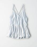 American Eagle Outfitters Ae Criss Cross Wrap Cami