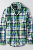 American Eagle Outfitters Ae Madras Button Down Shirt