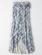 American Eagle Outfitters Ae Hi-low Tassel Tie Maxi Skirt