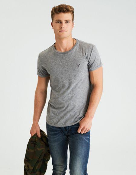 American Eagle Outfitters Ae Slub Crew Neck Tee