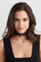 American Eagle Outfitters Ae Black Stone & Trims Choker 3-pack