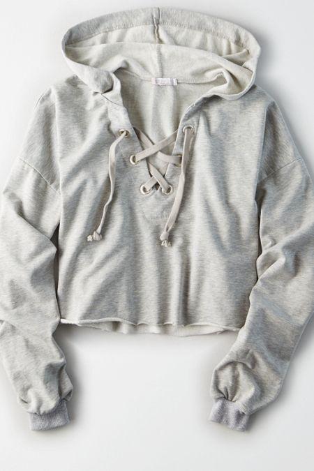 American Eagle Outfitters Don't Ask Why Lace-up Sweatshirt