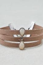 American Eagle Outfitters Ae Triple Cord Tan Bracelet