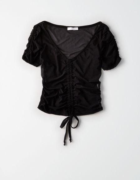 American Eagle Outfitters Don't Ask Why Mesh T-shirt