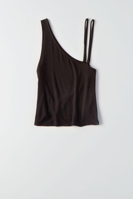 American Eagle Outfitters Ae Soft & Sexy Strappy One-shoulder Tank