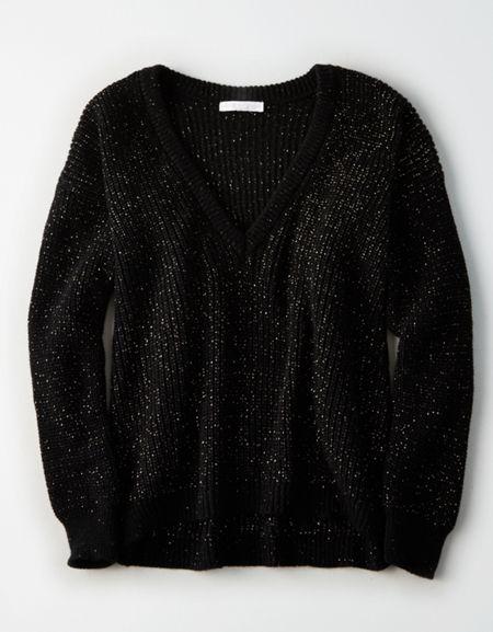 American Eagle Outfitters Don't Ask Why Sparkle Sweater