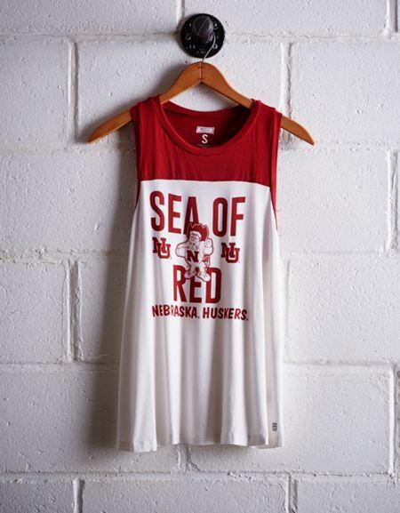 Tailgate Women's Nebraska Colorblock Tank