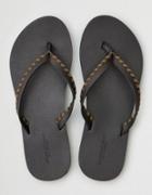 American Eagle Outfitters Ae Whipstitch Leather Flip Flop