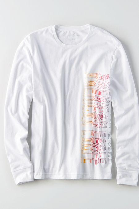 American Eagle Outfitters Ae Flex Long Sleeve Graphic Tee