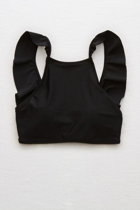 Aerie Crop Ruffle Bikini Top