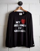 Tailgate Women's My Heart In Georgia Plush Tee