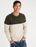 American Eagle Outfitters Ae Bird's-eye Crew Neck Sweater