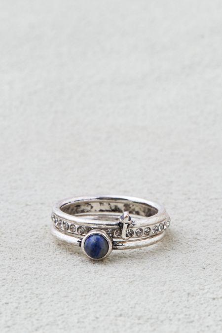 American Eagle Outfitters Ae T Initial Ring Set