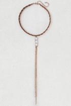 American Eagle Outfitters Ae Braided Triple Stone Choker