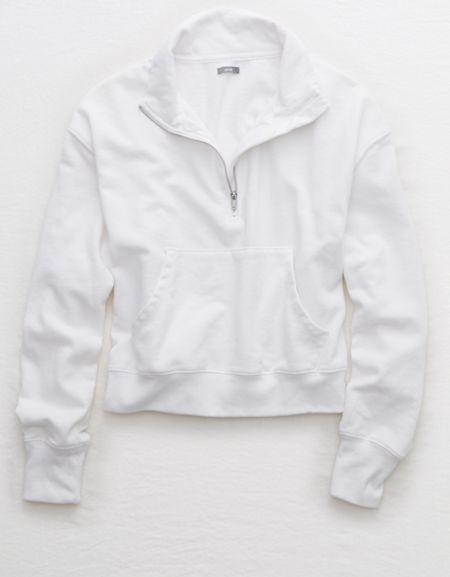 Aerie Quarter Zip Beach Fleece
