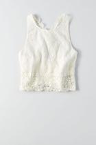 American Eagle Outfitters Ae Eyelet Crop Top