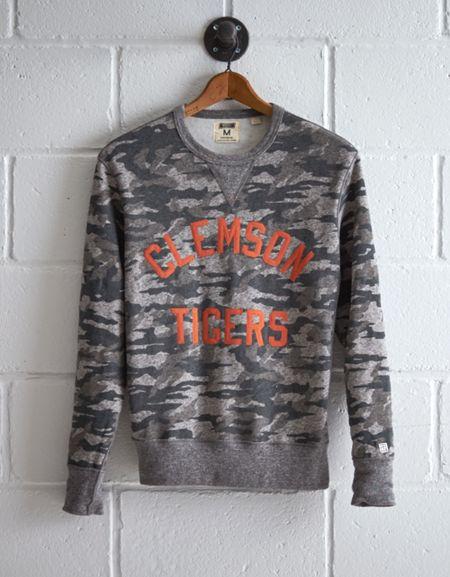 Tailgate Men's Clemson Camo Sweatshirt