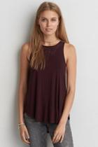 American Eagle Outfitters Ae Soft & Sexy Embroidered Tank