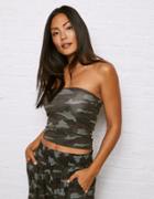 American Eagle Outfitters Ae Camo Tube Top