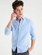 American Eagle Outfitters Ae Classic Colorblock Button Down Oxford Shirt