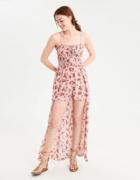 American Eagle Outfitters Ae Smocked Maxi Romper